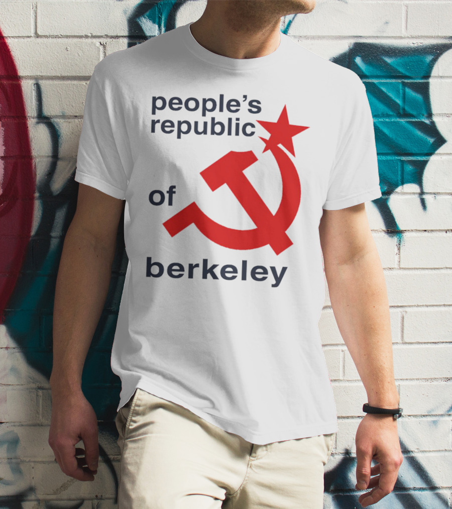 People's Republic Of Berkeley Communist Hammer And Sickle T-Shirt
