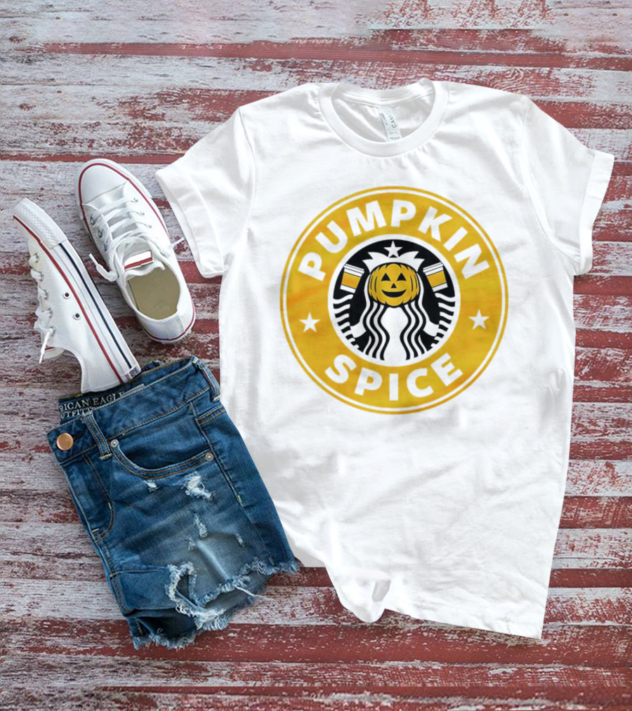 Starbucks Pumpkin Spice Halloween Pumpkinhead T-Shirt
