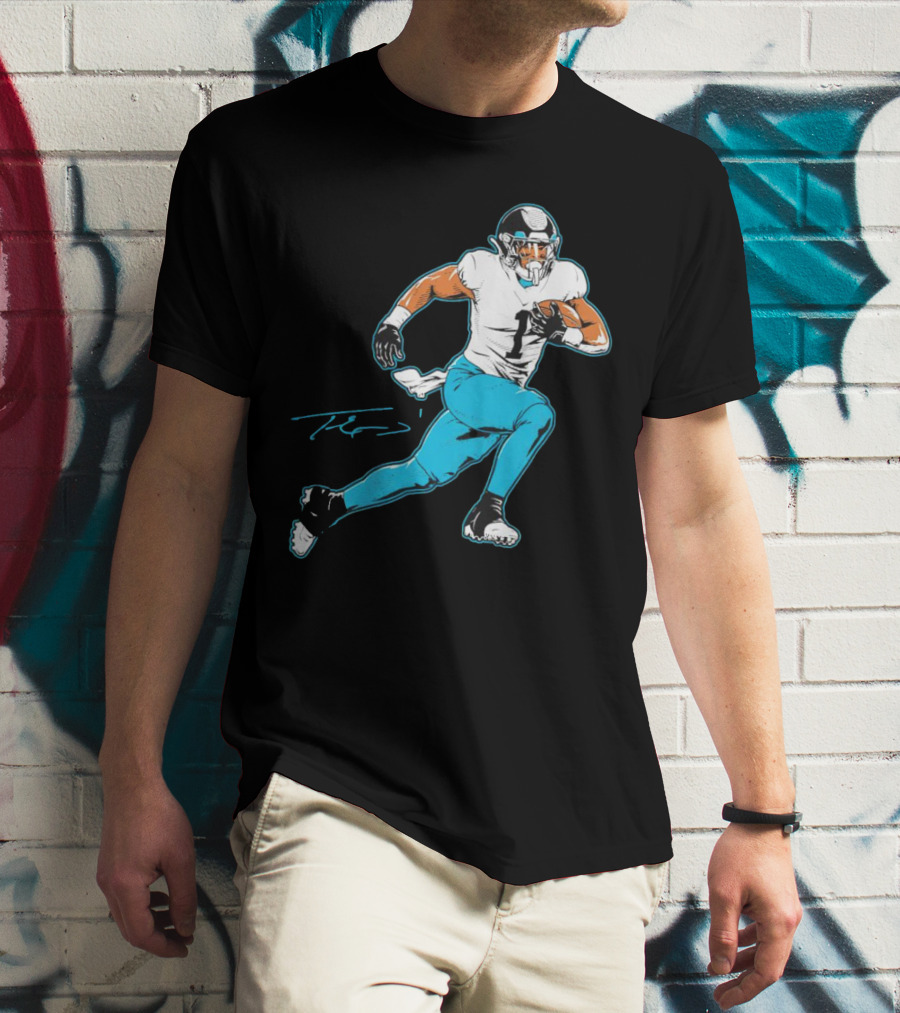 Travis Etienne Jacksonville Jaguars Signature Pose T-Shirt