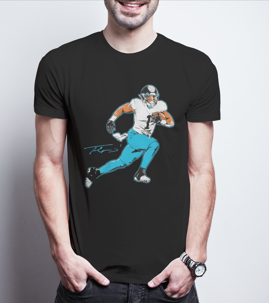 Travis Etienne Jacksonville Jaguars Signature Pose T-Shirt