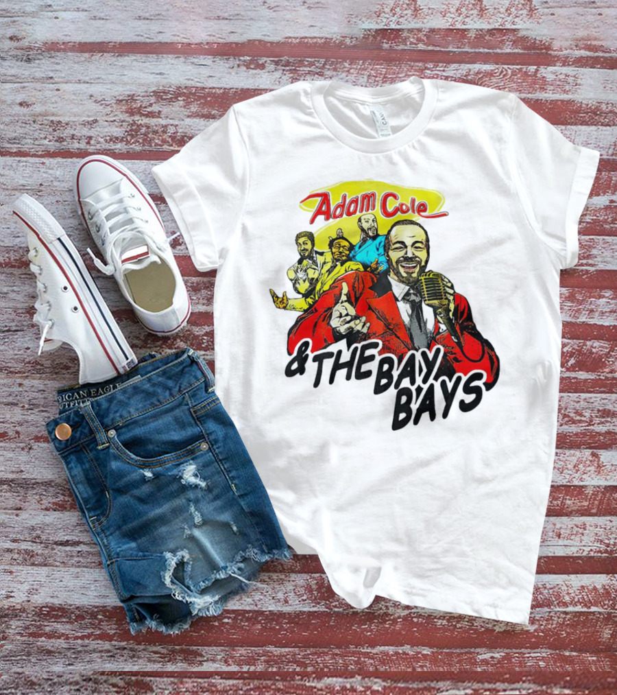 Adam Cole And The Bay Bays Retro Singers Comic T-Shirt