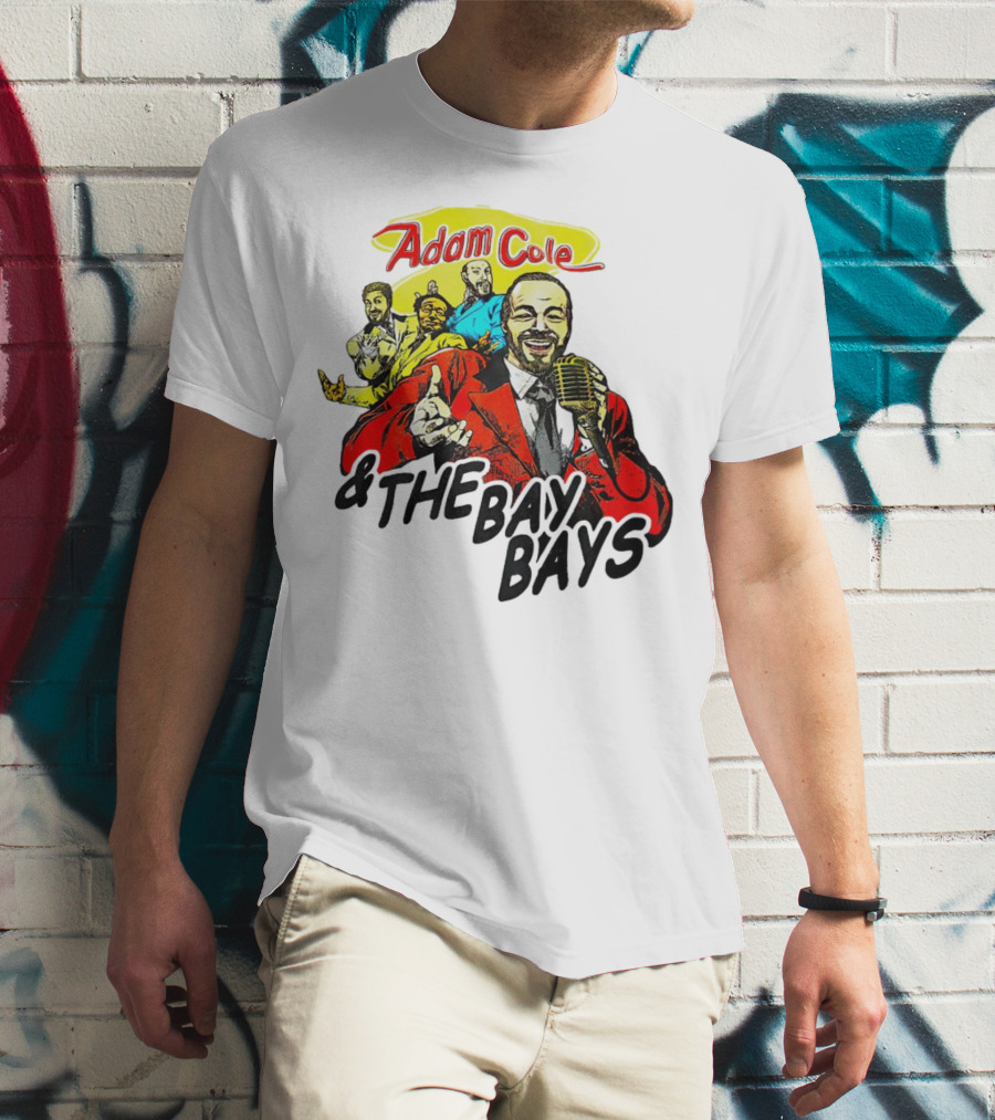 Adam Cole And The Bay Bays Retro Singers Comic T-Shirt