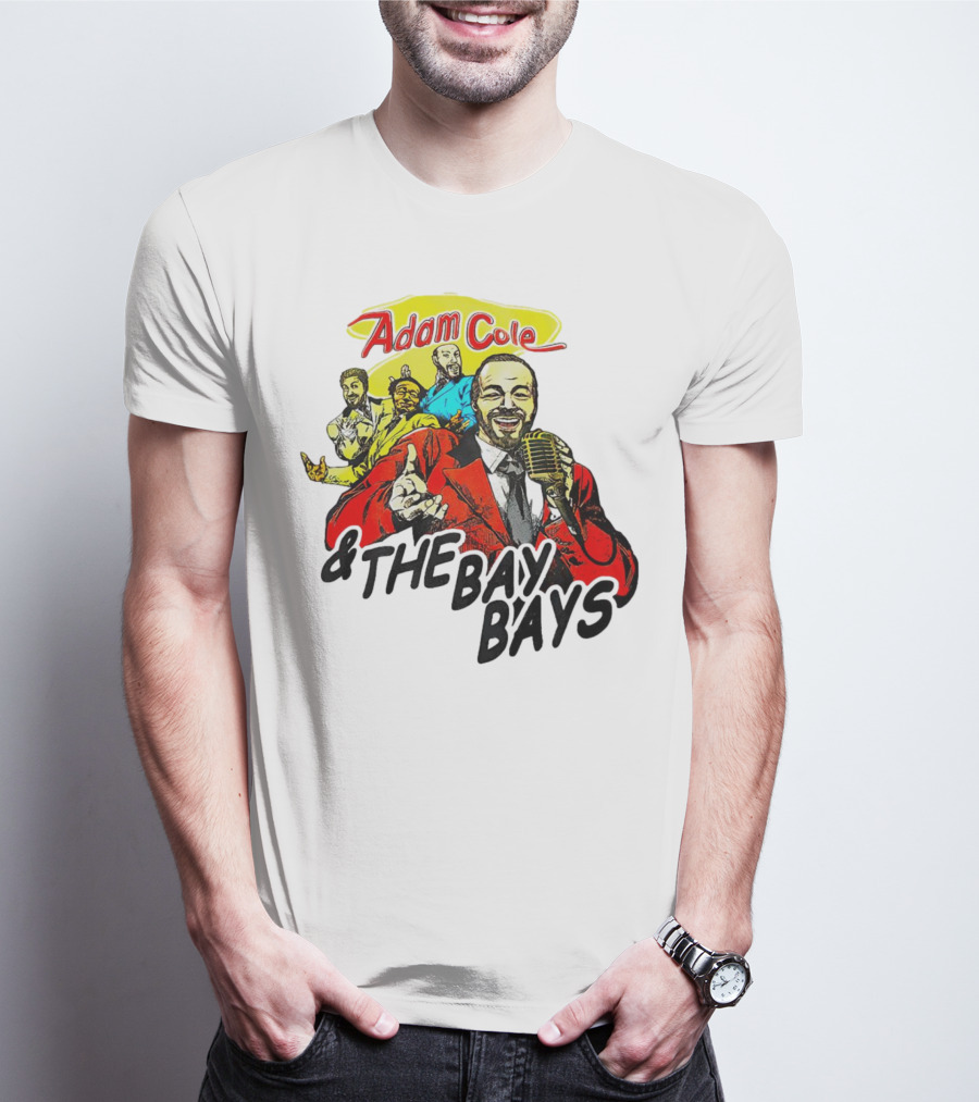 Adam Cole And The Bay Bays Retro Singers Comic T-Shirt