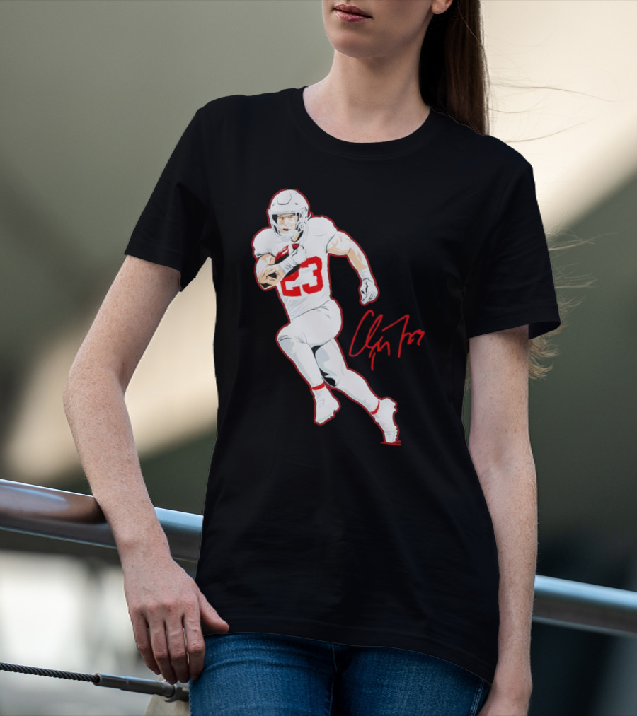 Christian McCaffrey 23 San Francisco 49ers Signature Pose T-Shirt