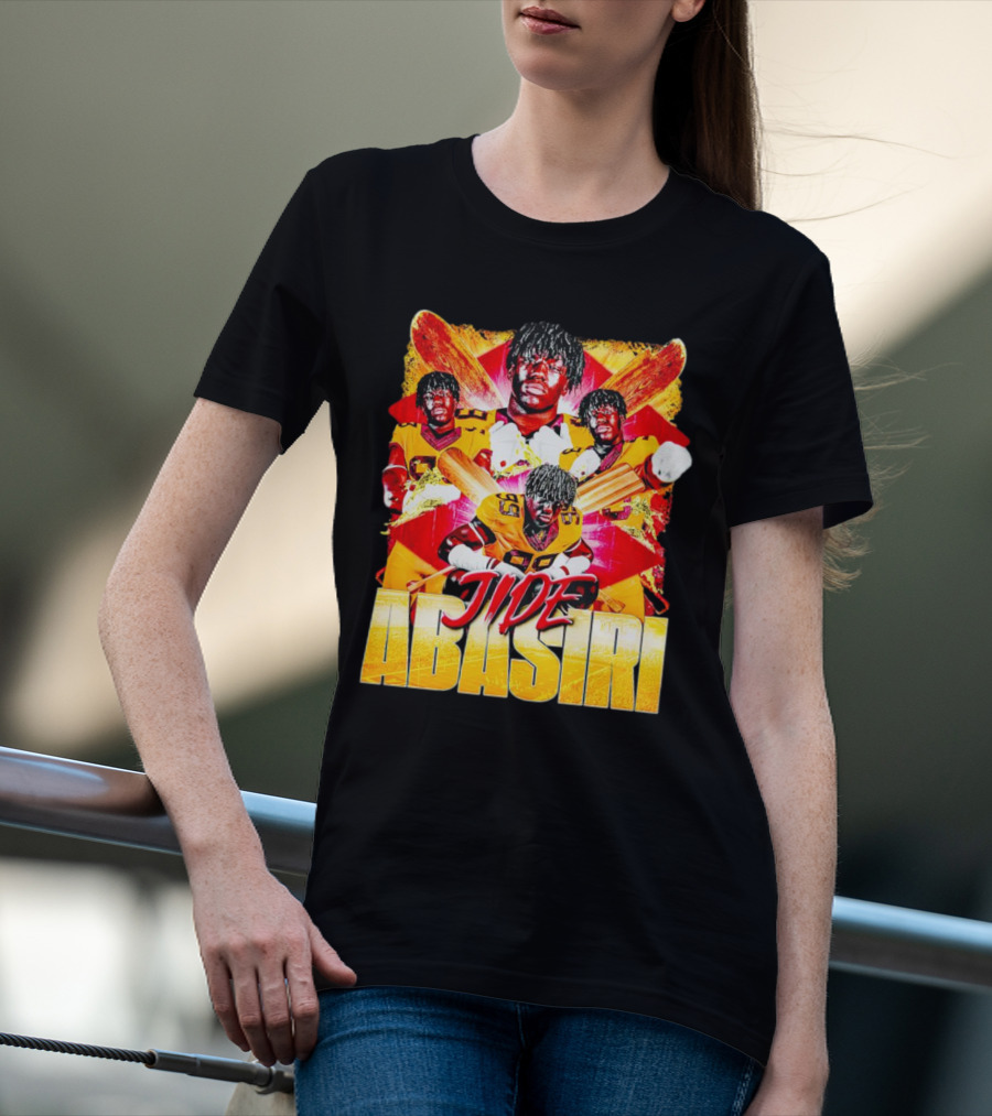 Jide Abasiri Minnesota Golden Gophers Vintage Football Collage T-Shirt