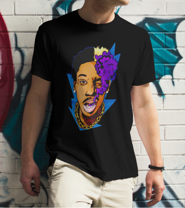 Wiz Khalifa Smoking Purple Cloud T-Shirt