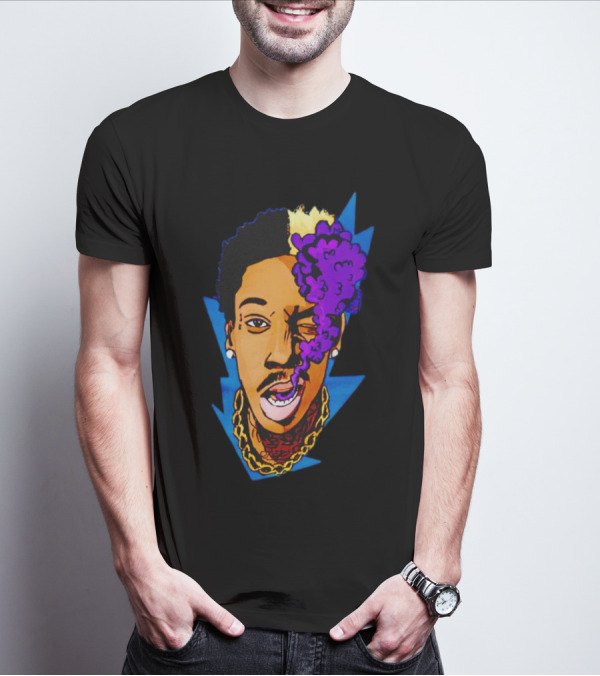 Wiz Khalifa Smoking Purple Cloud T-Shirt