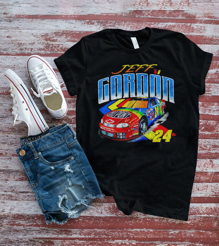 Jeff Gordon Dupont Monte Carlo NASCAR 24 Racing Car T-Shirt