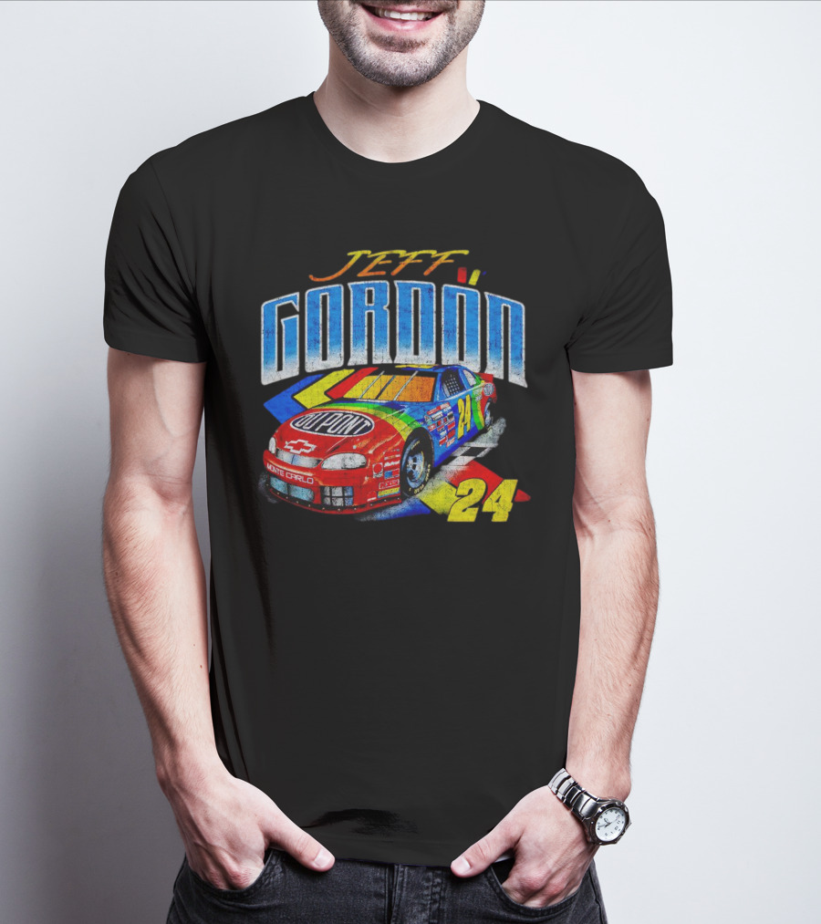 Jeff Gordon Dupont Monte Carlo NASCAR 24 Racing Car T-Shirt