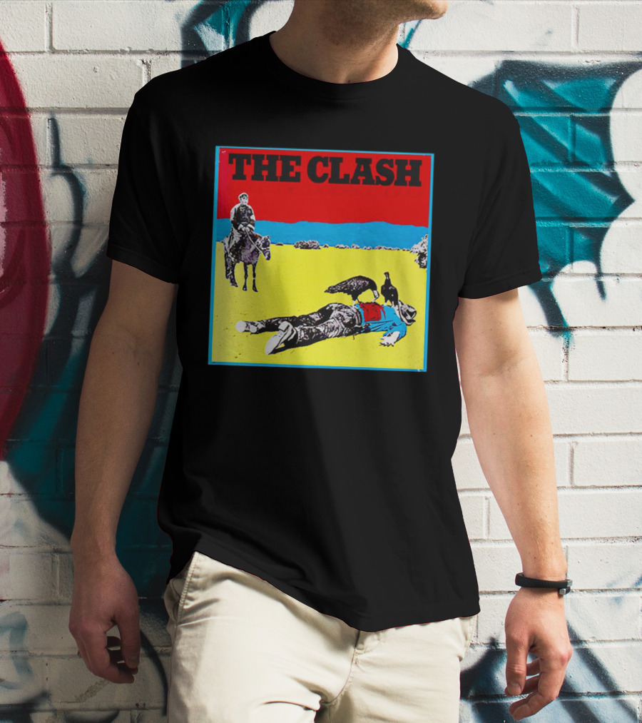 The Clash Give ’Em Enough Rope Album Cover Cowboy And Vulture T-Shirt