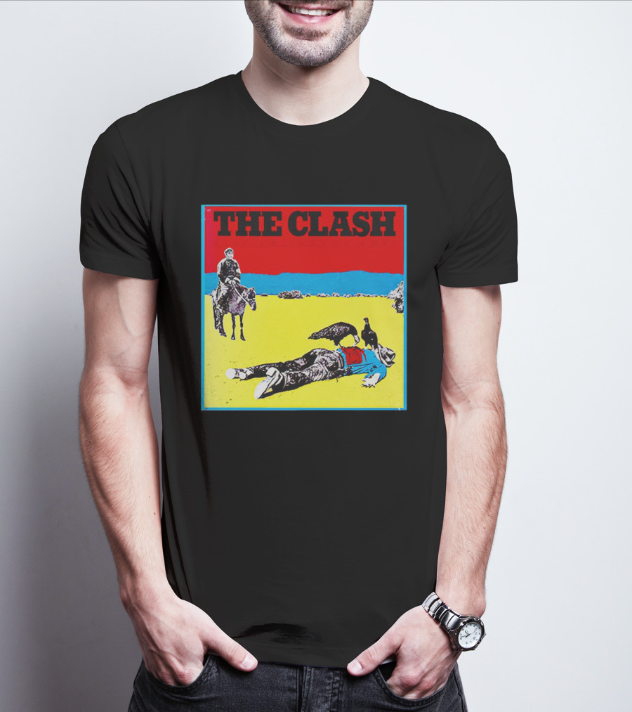 The Clash Give ’Em Enough Rope Album Cover Cowboy And Vulture T-Shirt