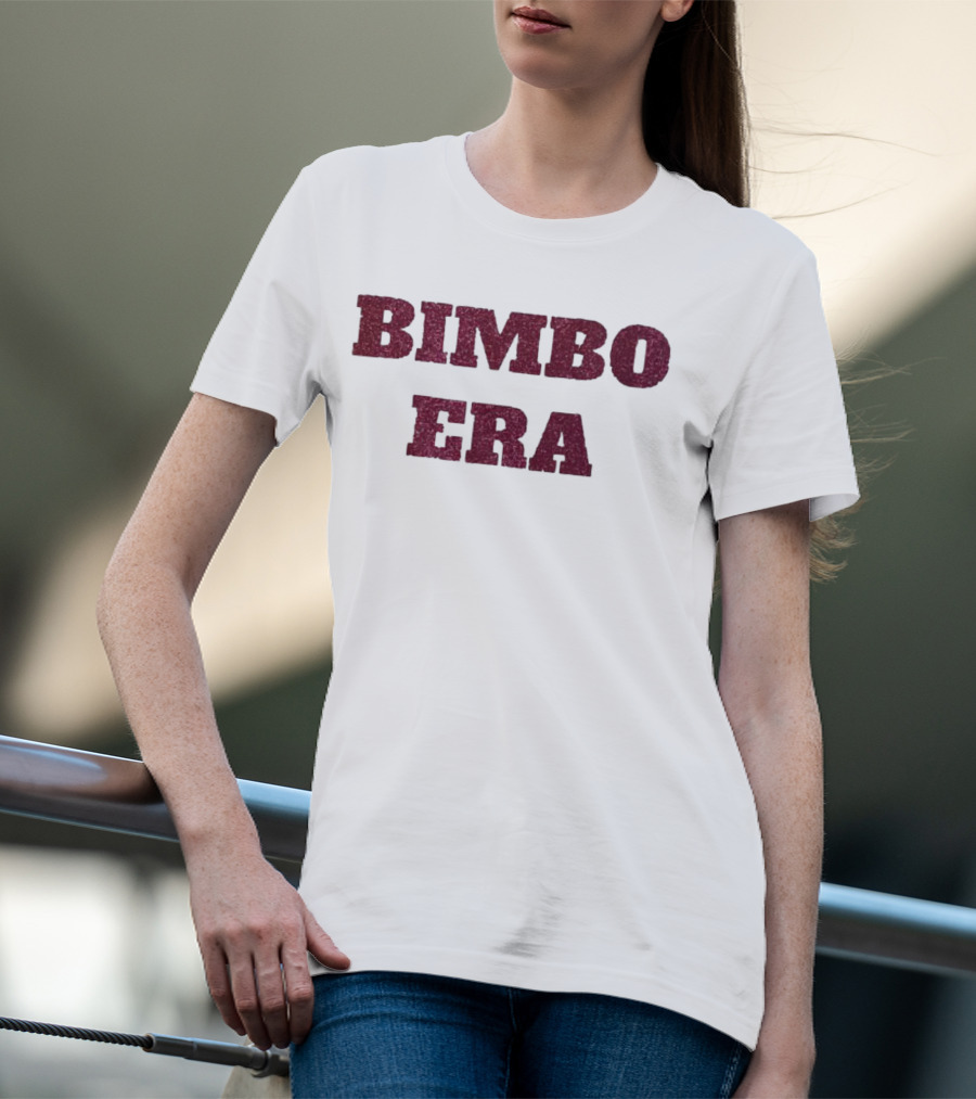 Bimbo Era Sparkle Bold Text Trend T-Shirt