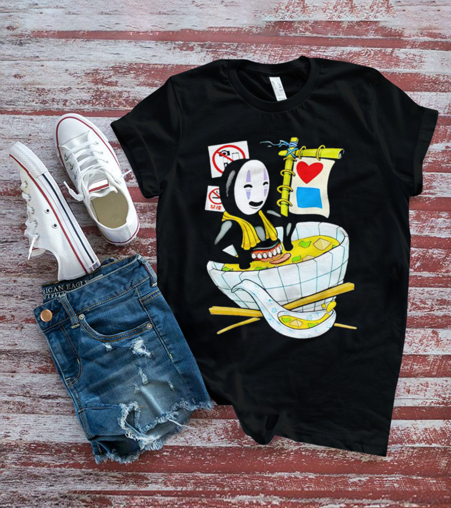 Bluetile Miso Bath No-Face Spirited Away T-Shirt