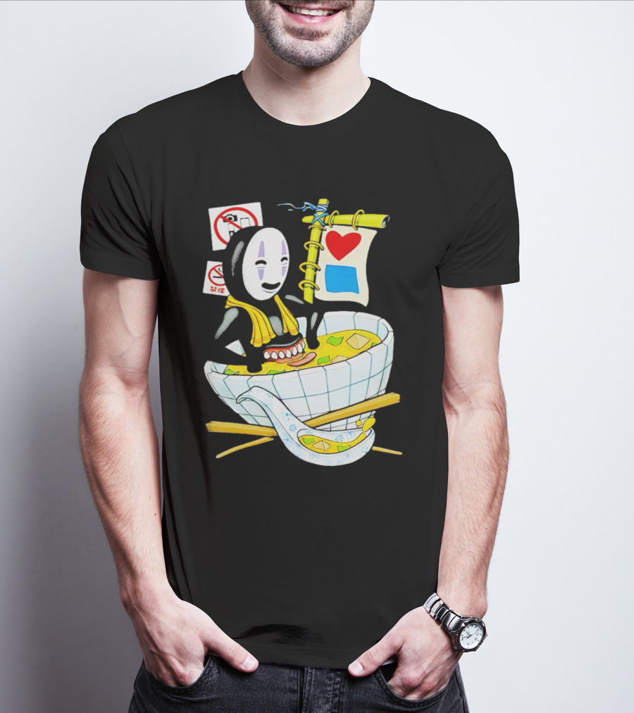 Bluetile Miso Bath No-Face Spirited Away T-Shirt