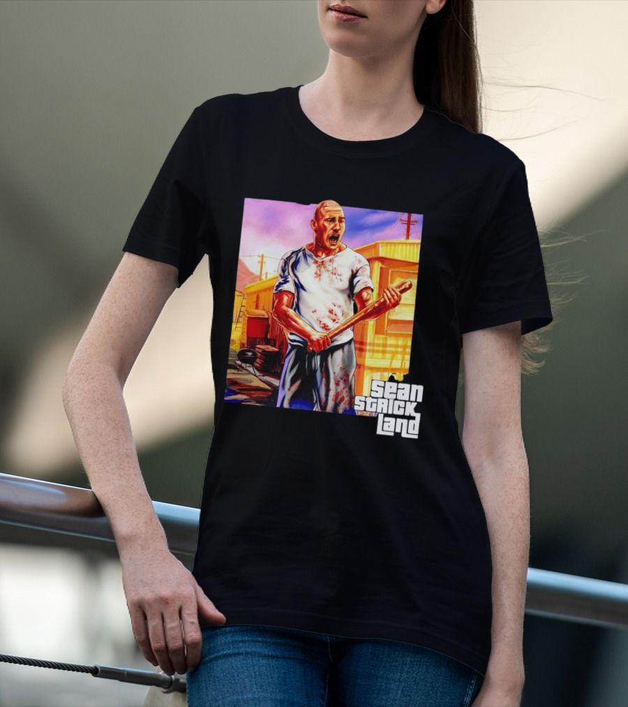 Sean Strickland Full Violence Five Star Bloodied T-Shirt
