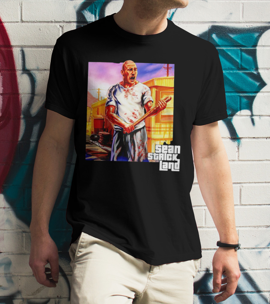 Sean Strickland Full Violence Five Star Bloodied T-Shirt