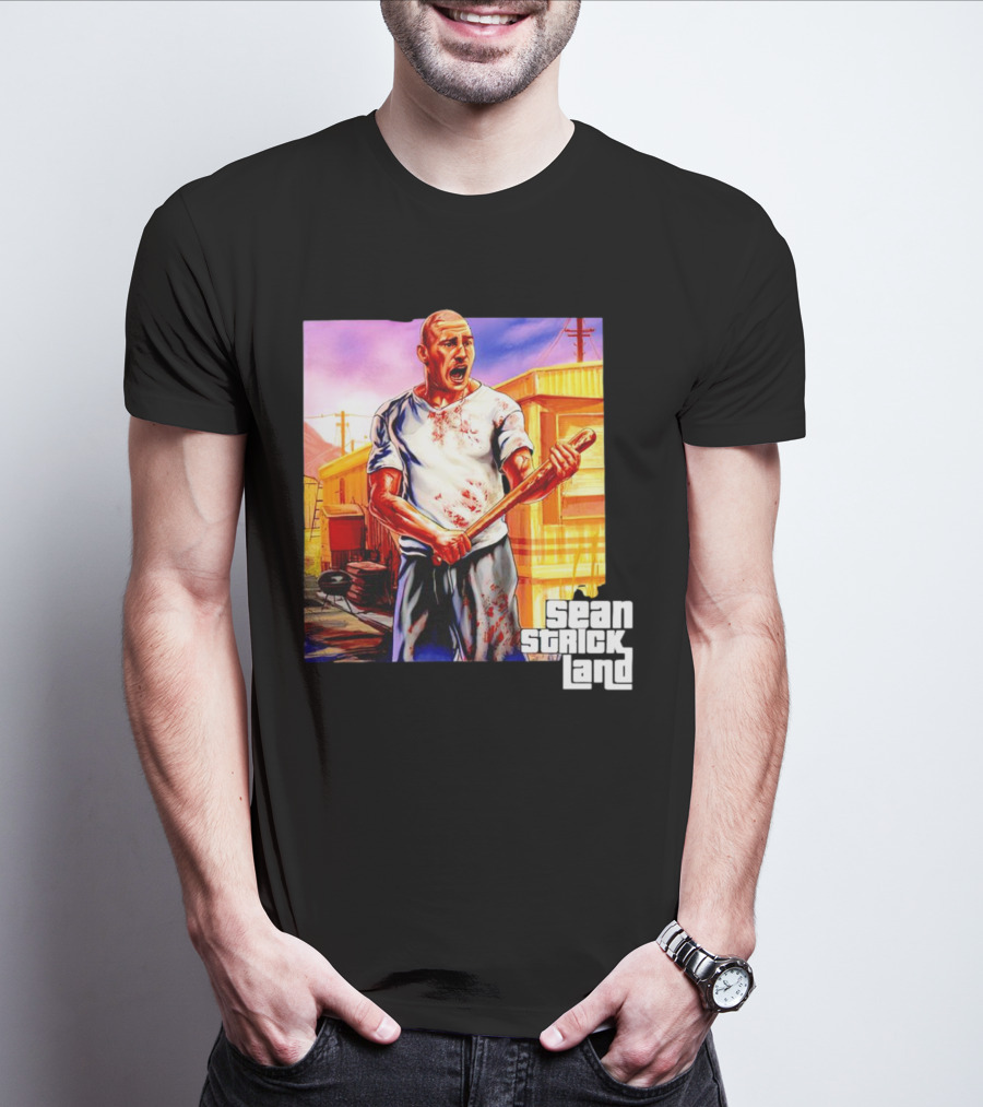 Sean Strickland Full Violence Five Star Bloodied T-Shirt