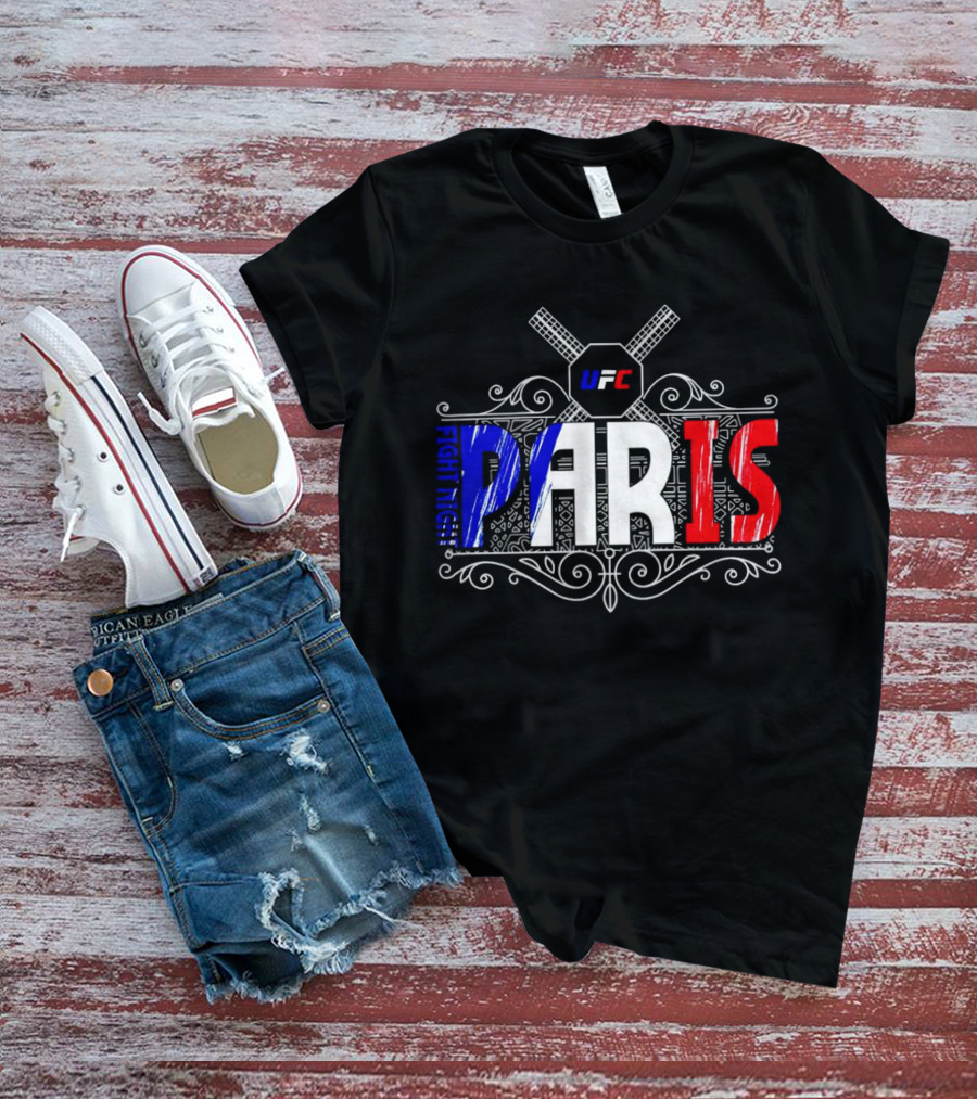UFC Fight Night PARIS France French Flag T-Shirt