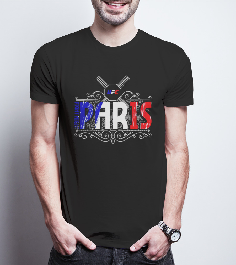 UFC Fight Night PARIS France French Flag T-Shirt