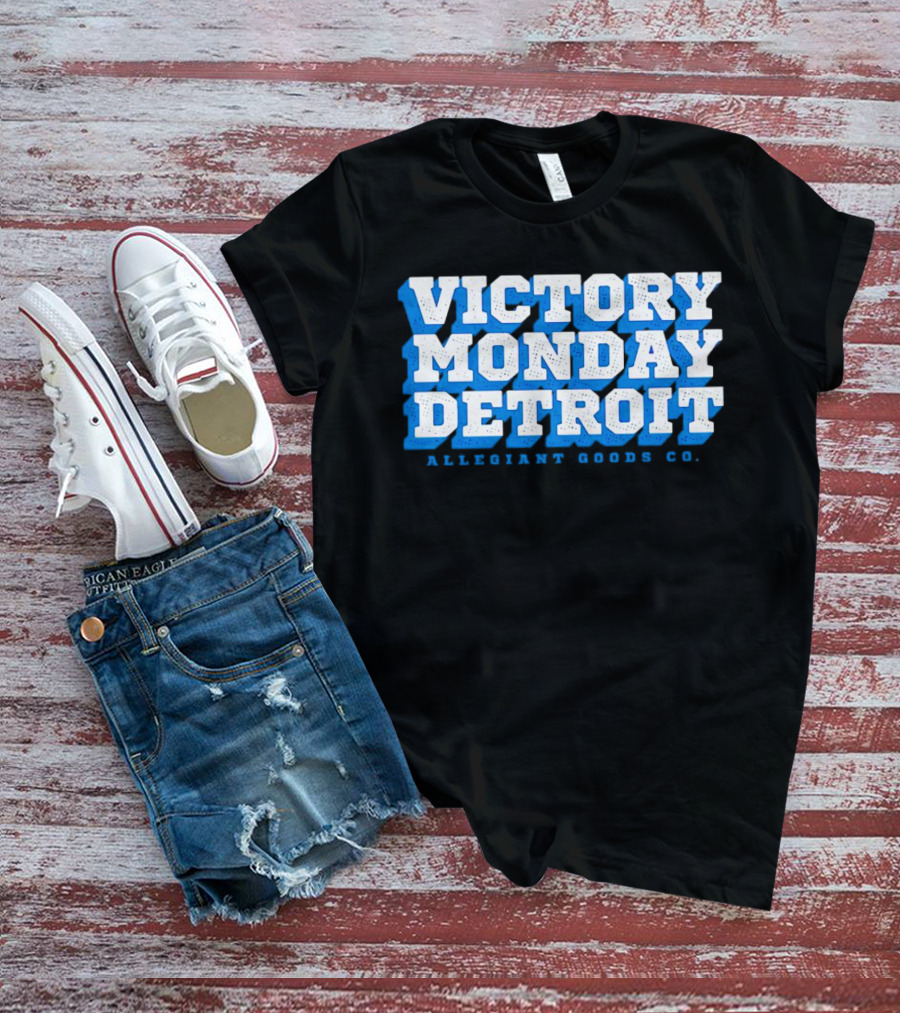 Victory Monday Detroit Allegiant Goods Co T-Shirt