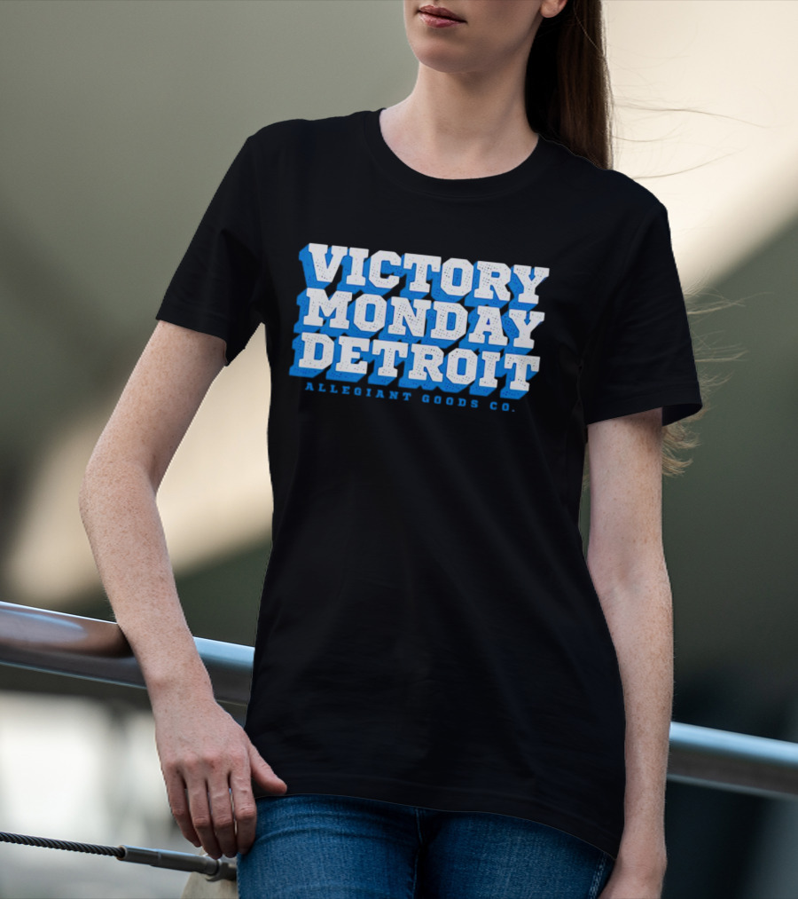 Victory Monday Detroit Allegiant Goods Co T-Shirt