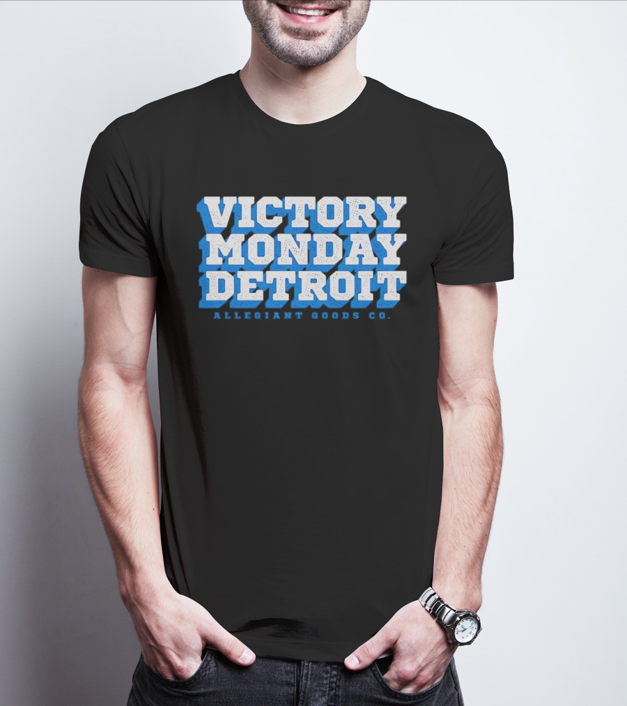 Victory Monday Detroit Allegiant Goods Co T-Shirt
