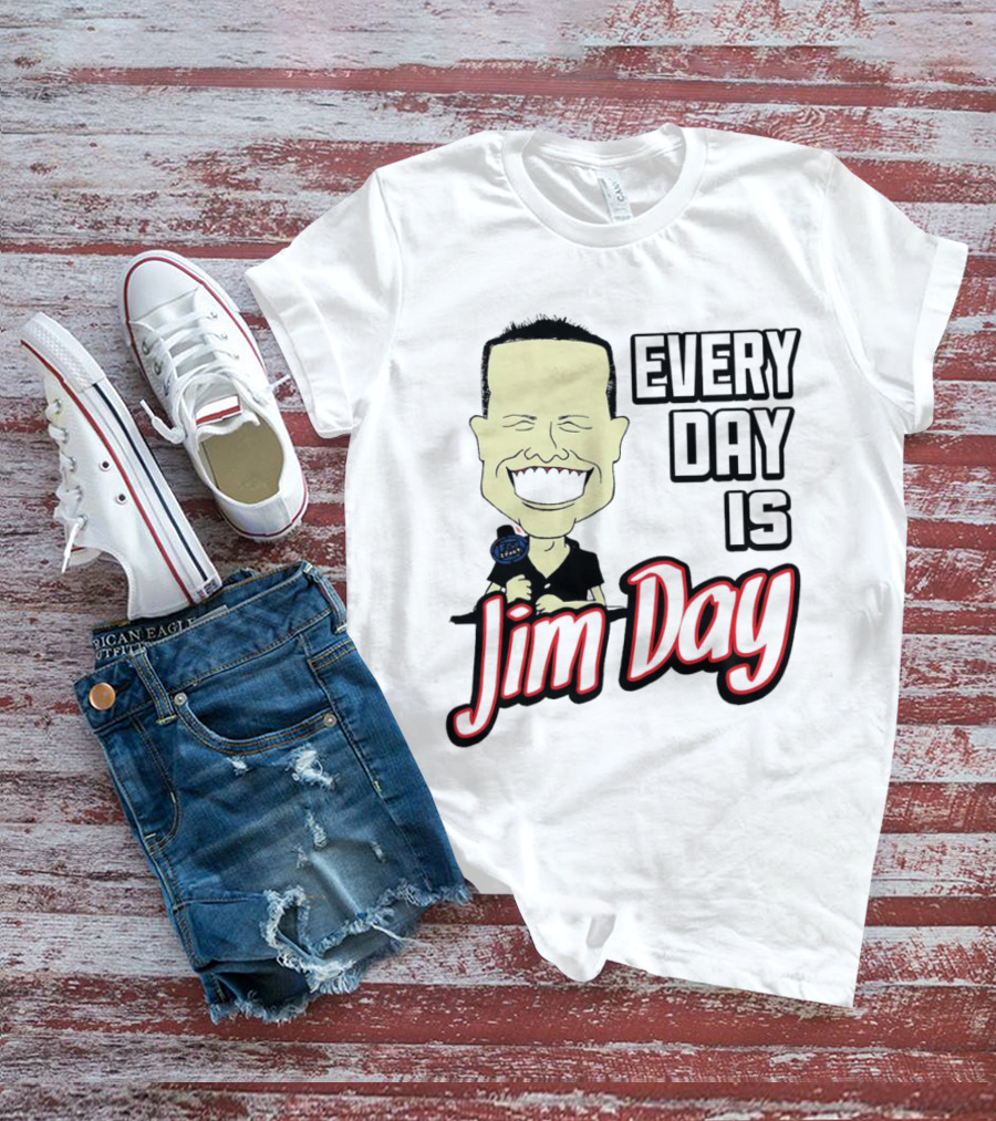 Every Day Is Jim Day Face Character Cartoon T-Shirt