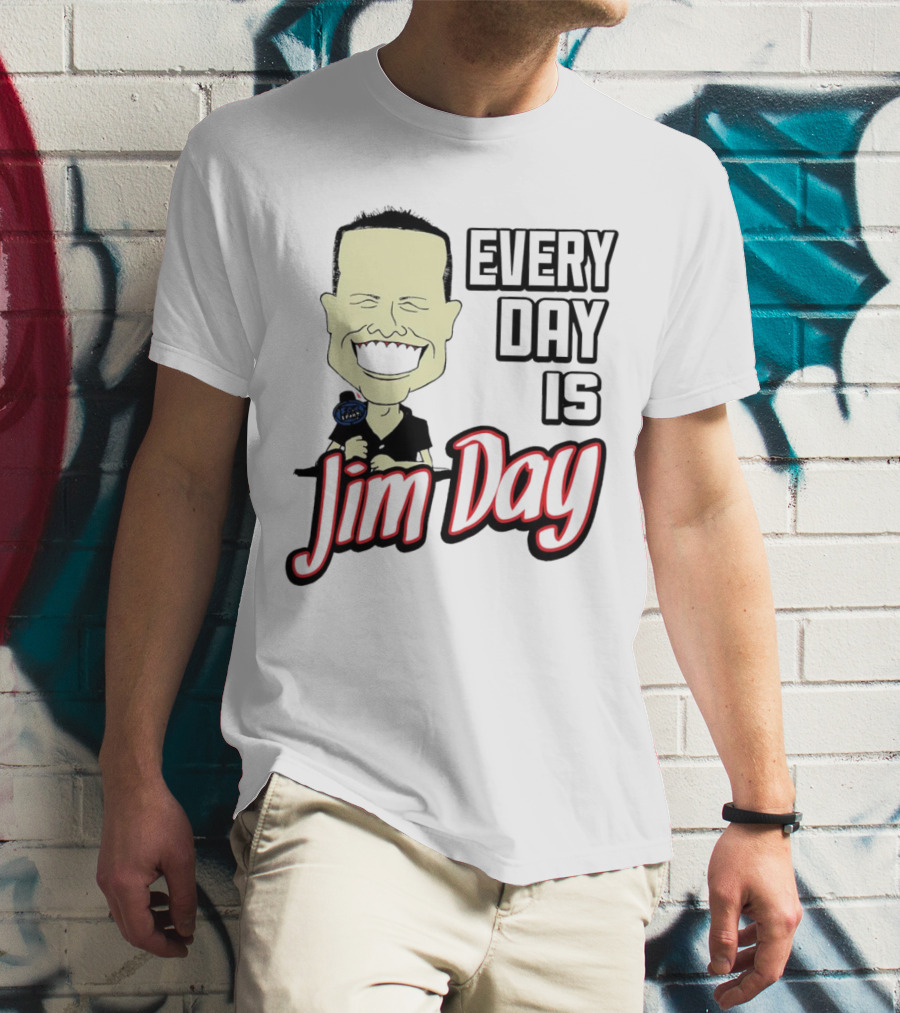 Every Day Is Jim Day Face Character Cartoon T-Shirt