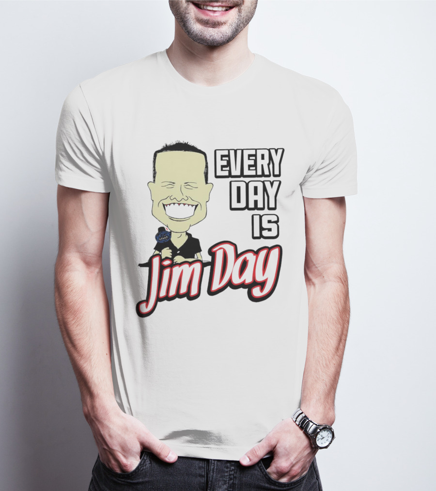 Every Day Is Jim Day Face Character Cartoon T-Shirt