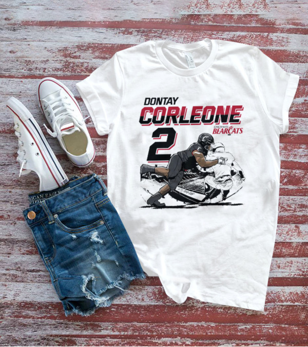 Dontay Corleone 2 Cincinnati Bearcats Football Action T-Shirt