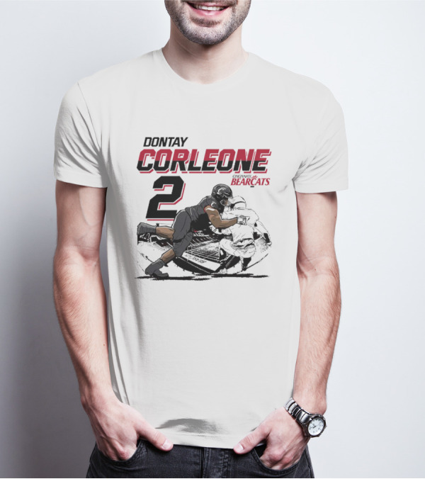 Dontay Corleone 2 Cincinnati Bearcats Football Action T-Shirt