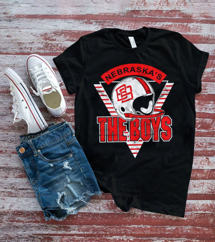 Nebraska's The Boys Football Helmet T-Shirt