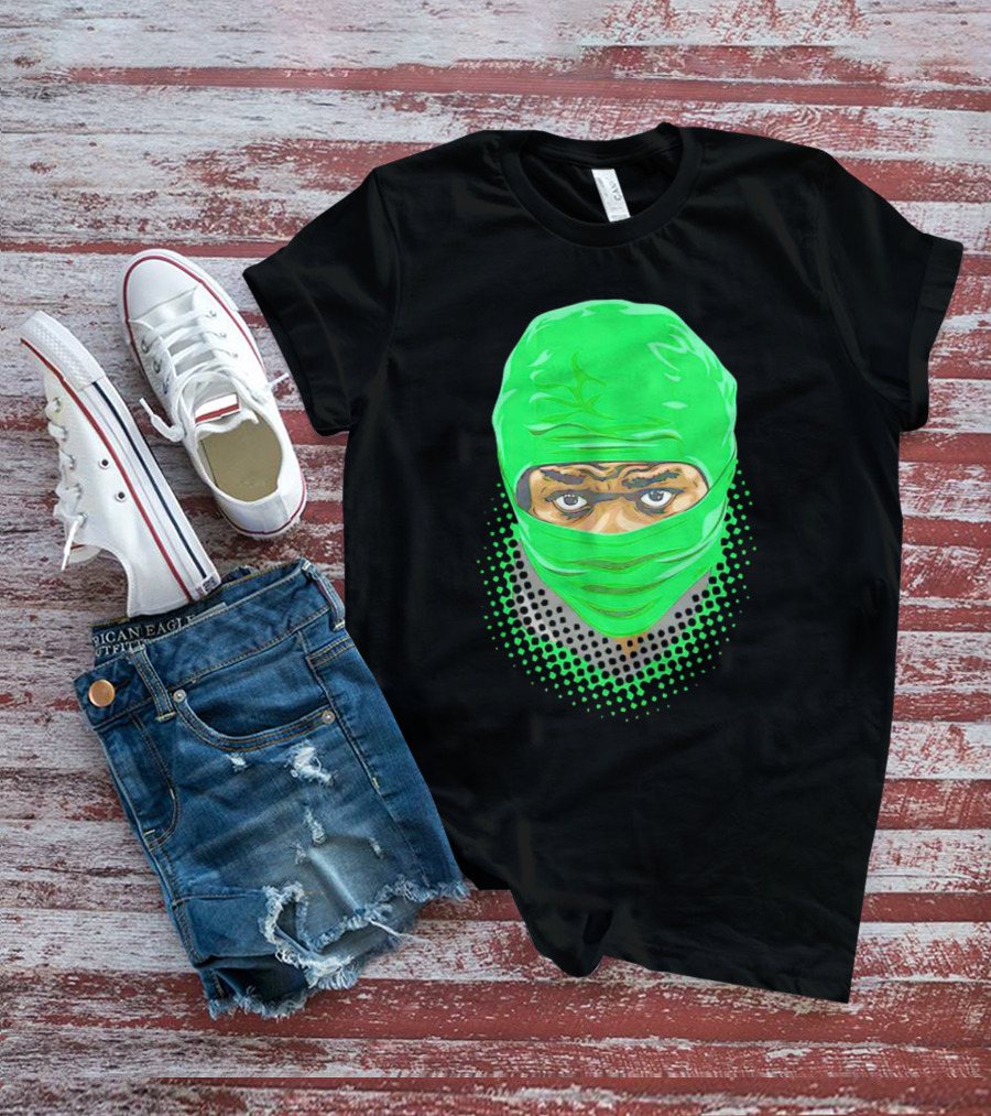 Bucky Irving Green Mask Oregon Ducks Vintage T-Shirt