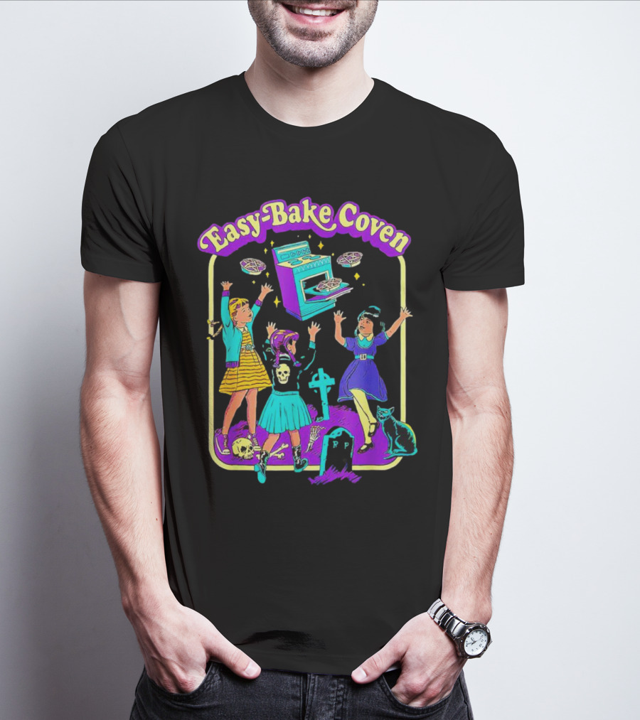 Easy-Bake Coven Witch Halloween Party With Spooky Baking And Cats T-Shirt