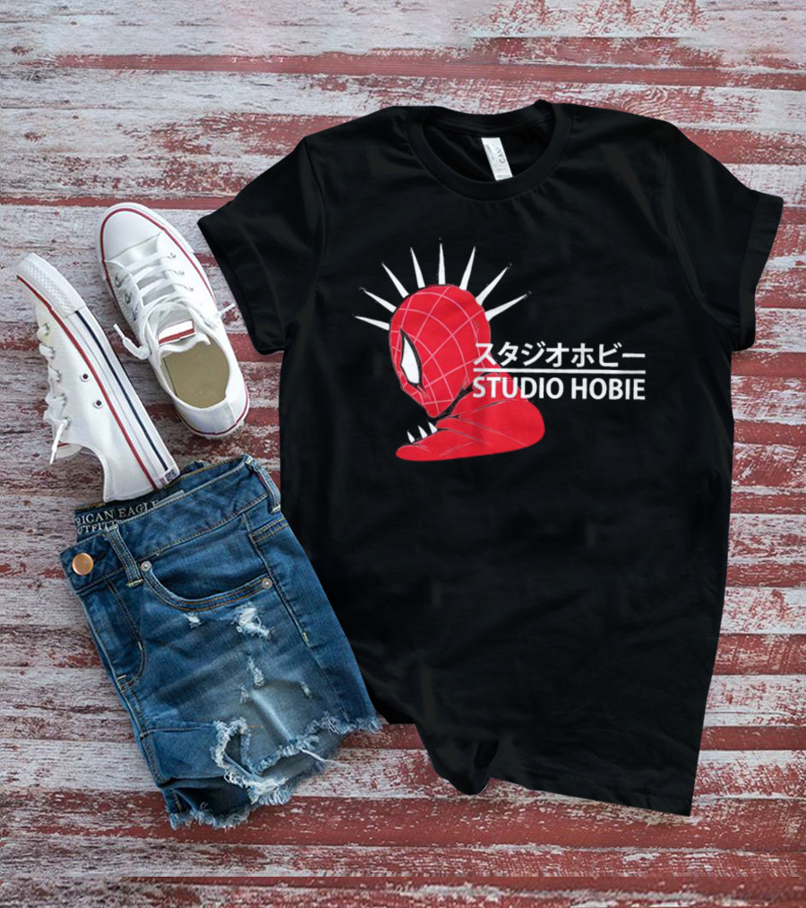 Studio Hobie Spider-Punk Hobart Brown Ghibli T-Shirt