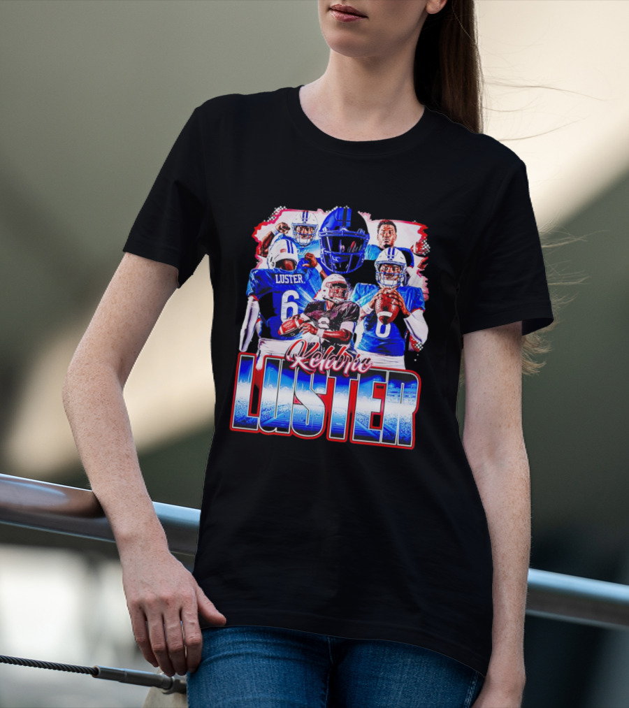 Keldric Luster SMU Mustangs Football T-Shirt