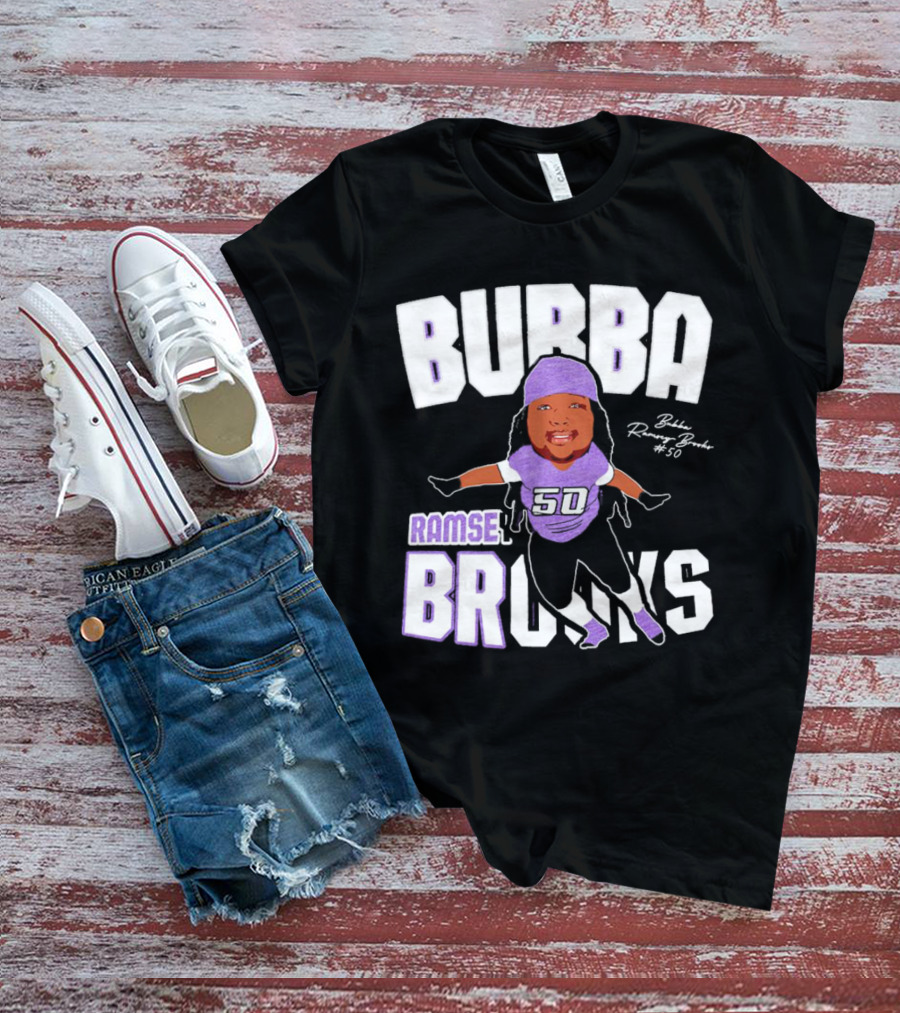 Bubba Ramsey-Brooks #50 TCU Horned Frogs Football Character T-Shirt