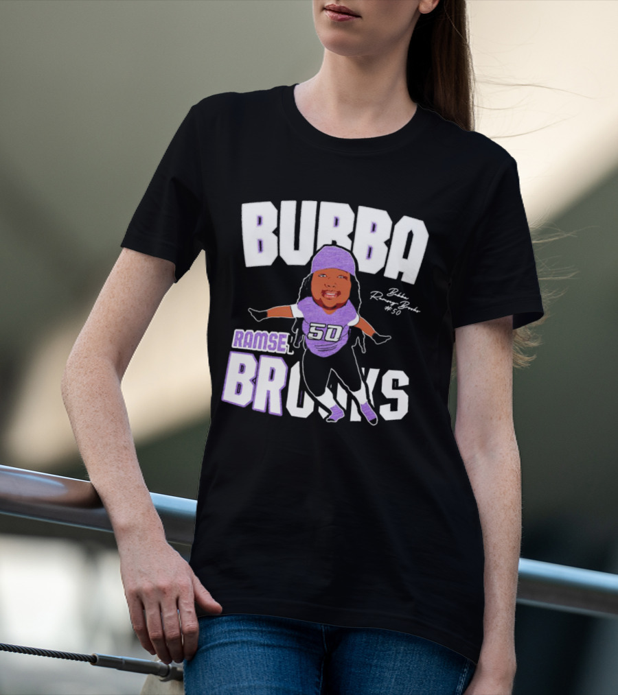 Bubba Ramsey-Brooks #50 TCU Horned Frogs Football Character T-Shirt