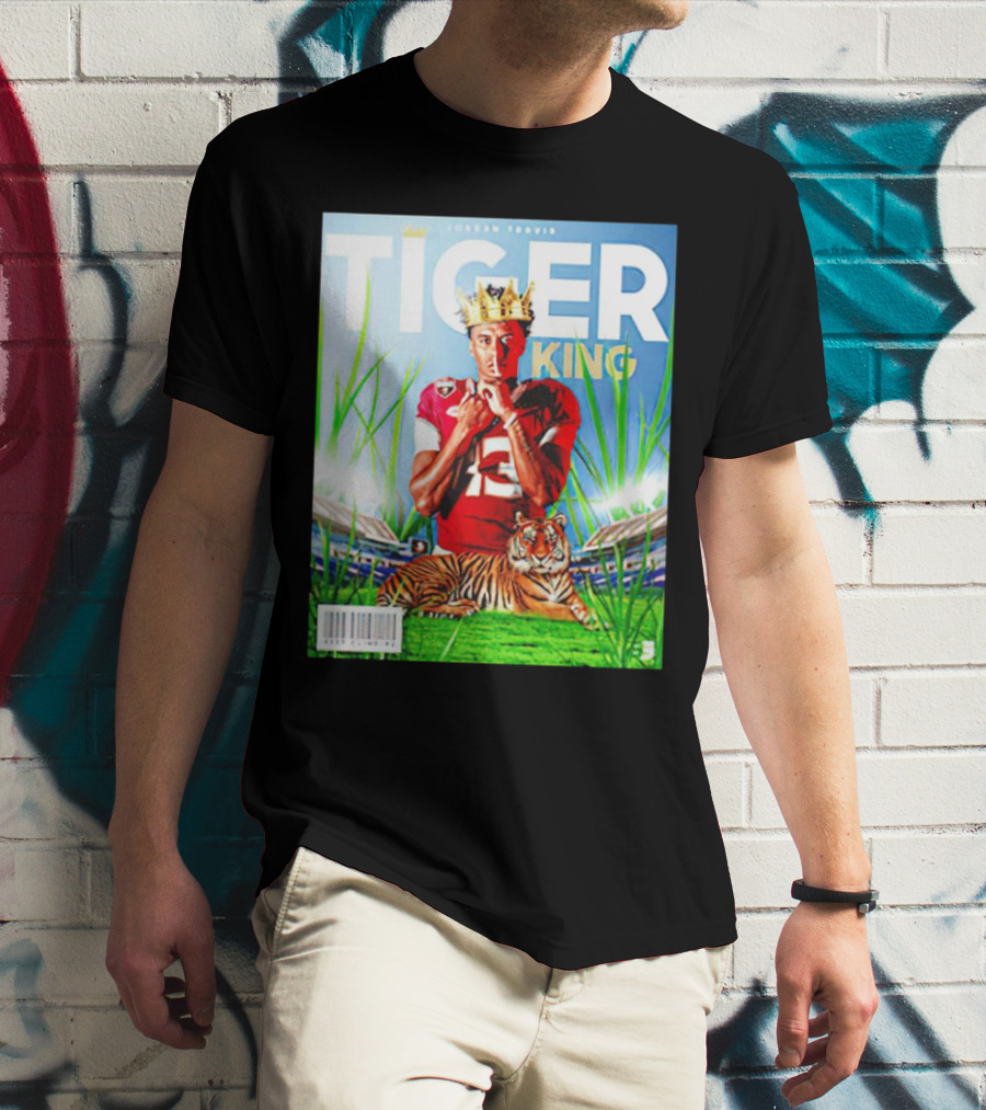 Jordan Travis Tiger King Florida State Seminoles Football Magazine Cover T-Shirt
