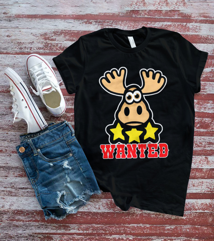 Wanted Three Star Moose Red Dead Redemption T-Shirt