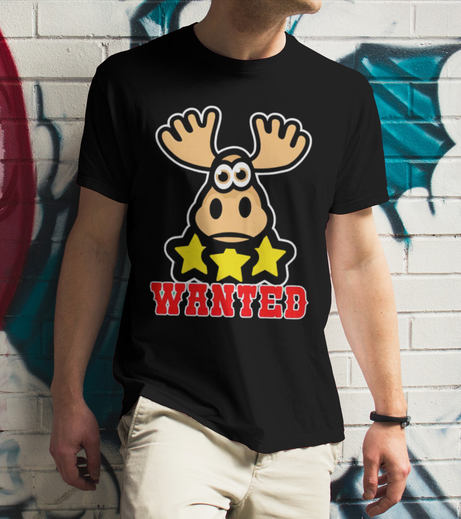 Wanted Three Star Moose Red Dead Redemption T-Shirt