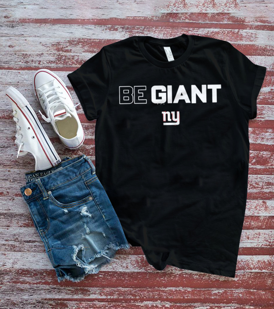 Be Giant Ny New York Giants Art Stapleton T-Shirt
