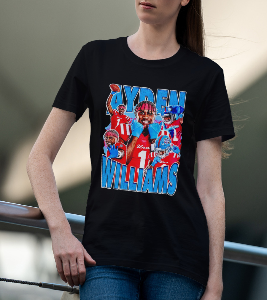 Ayden Williams Uno 1 Ole Miss Rebels Football Vintage T-Shirt