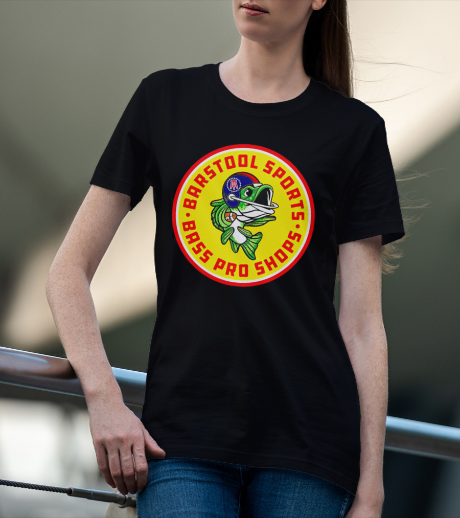 Bass Pro Shops Football Helmet Fish T-Shirt