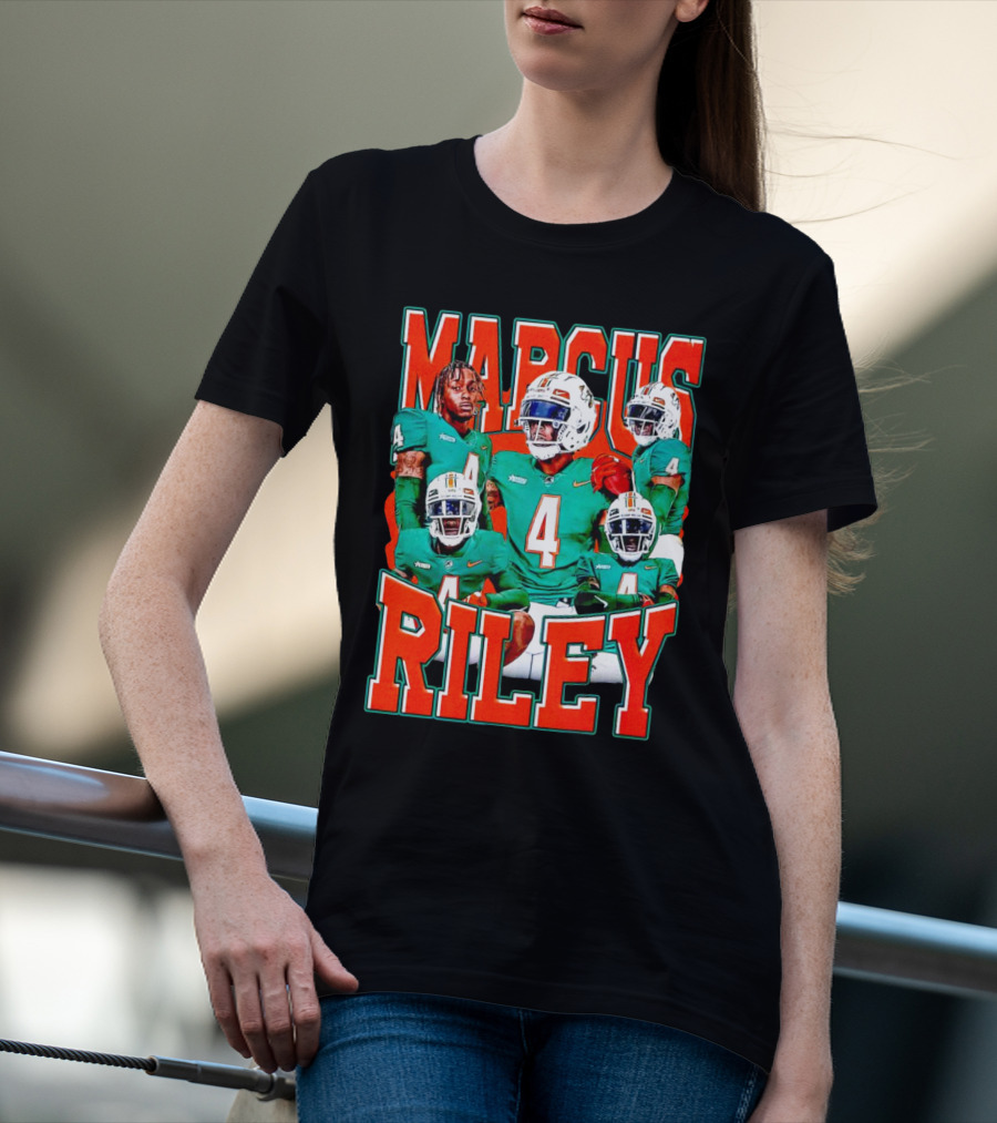 Marcus Riley Florida A&M Rattlers Football Player Number 4 Vintage T-Shirt