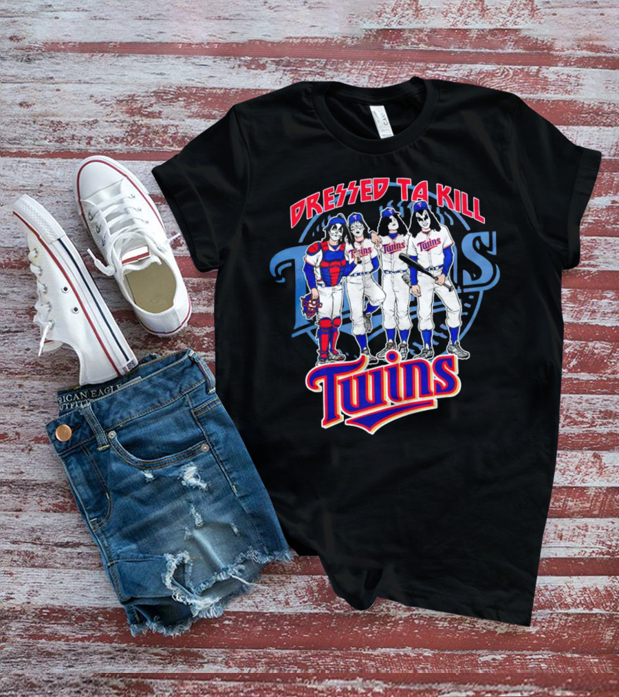 MLB X Minnesota Twins Dressed To Kill Twins Players In Iconic Makeup And Costumes T-Shirt
