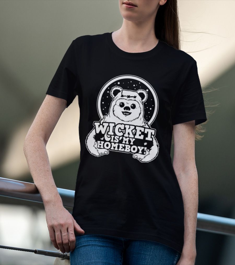 Wicket Is My Homeboy Space Bear T-Shirt