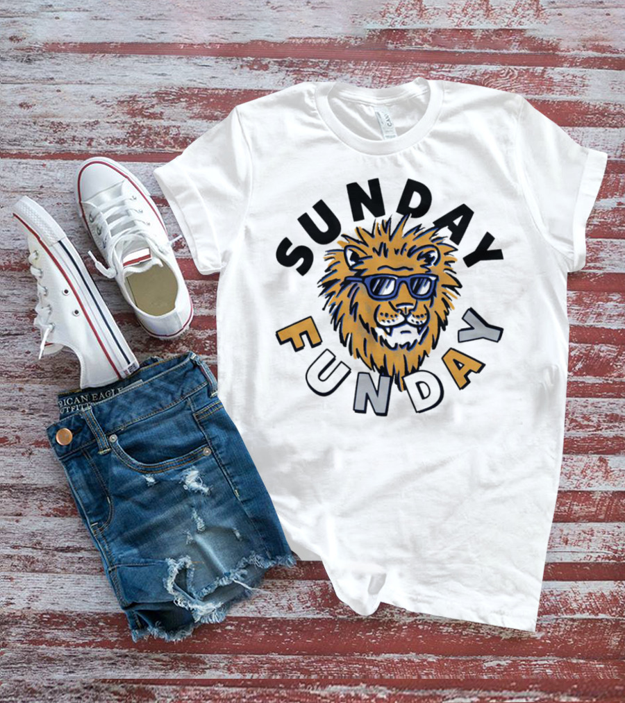 Sunday Funday Detroit Lions Football T-Shirt