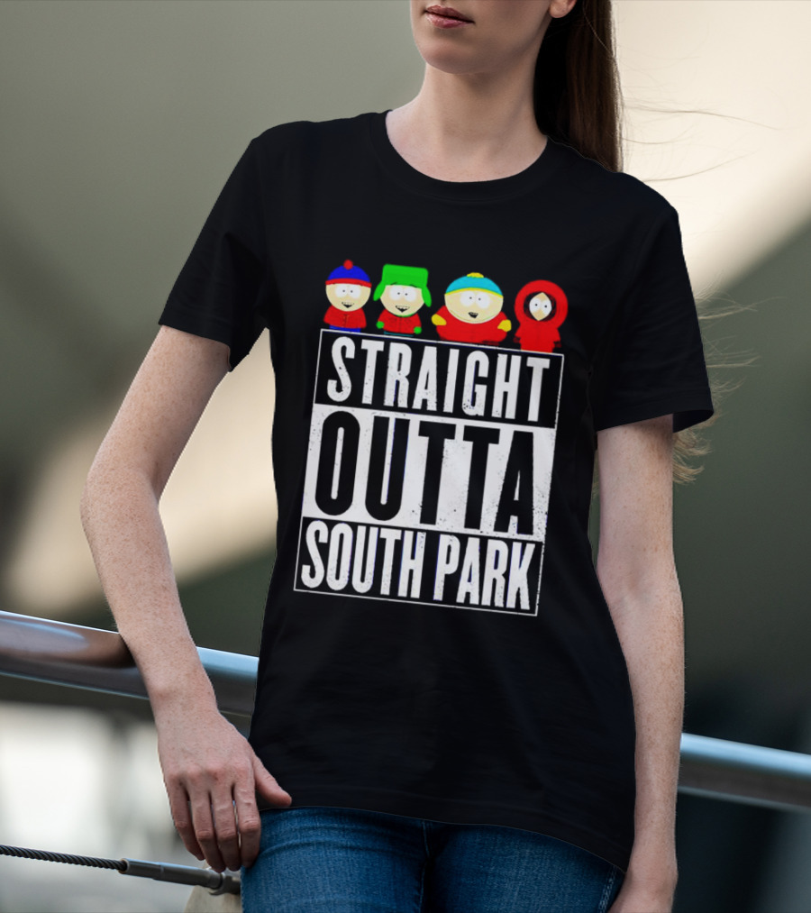Straight Outta South Park Characters T-Shirt