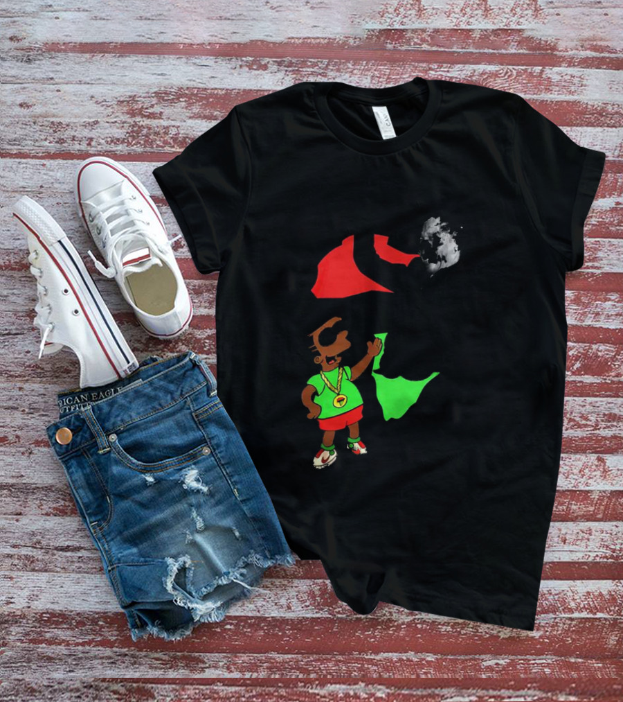 Mandela Bart Simpsons The Dude's My Hero Africa T-Shirt